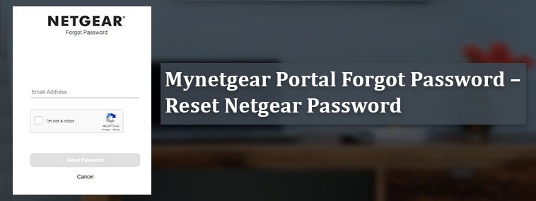 Mynetgear Portal Forgot Password