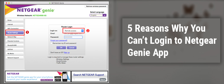 You Can’t Login to Netgear Genie App